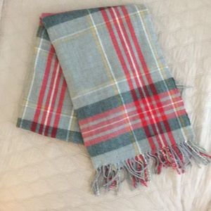 J Crew Factory plaid blanket scarf